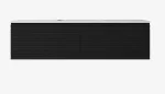 Sedona Matte Black Fluted Wall Hung PVC Cabinet LK-MS1521W-MB - Image 3