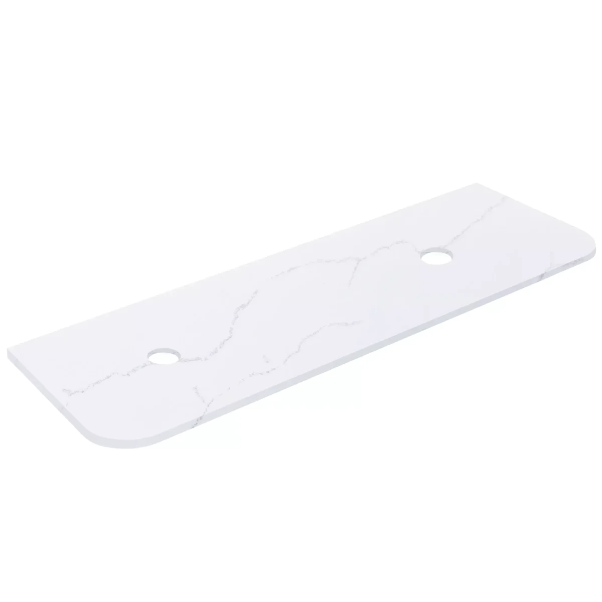 Calacatta Arctic White Solid Surface Stone Top – Curve LK-SCA - Image 5