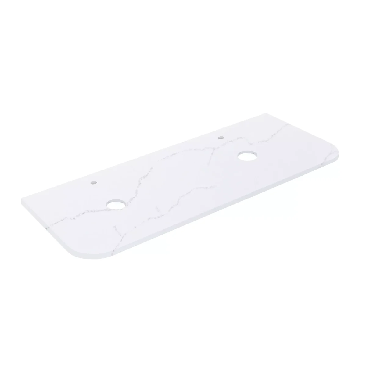 Calacatta Arctic White Solid Surface Stone Top – Curve LK-SCA - Image 3