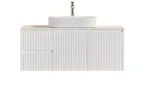 Crete Modern Wall Hung Vanity Matte White LK-MC124LW-MW - Image 2