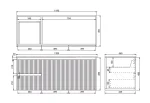 Crete Modern Wall Hung Vanity Matte White LK-MC124LW-MW - Image 3