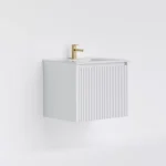 Crete Modern Wall Hung Vanity Matte White LK-MC64W-MW