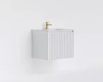 Crete Modern Wall Hung Vanity Matte White LK-MC64W-MW