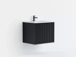 Kliff Modern Wall Hung PVC Cabinet Matte Black LK-MK600W-MB