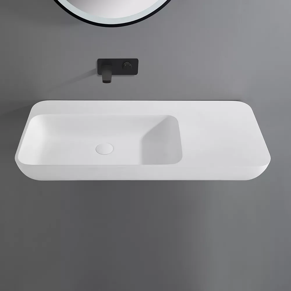 wa11-2-692da94ae93f5 Roccia Solid Surface Stone Wall Hung Basin LK-SRW900-MW - Image 1