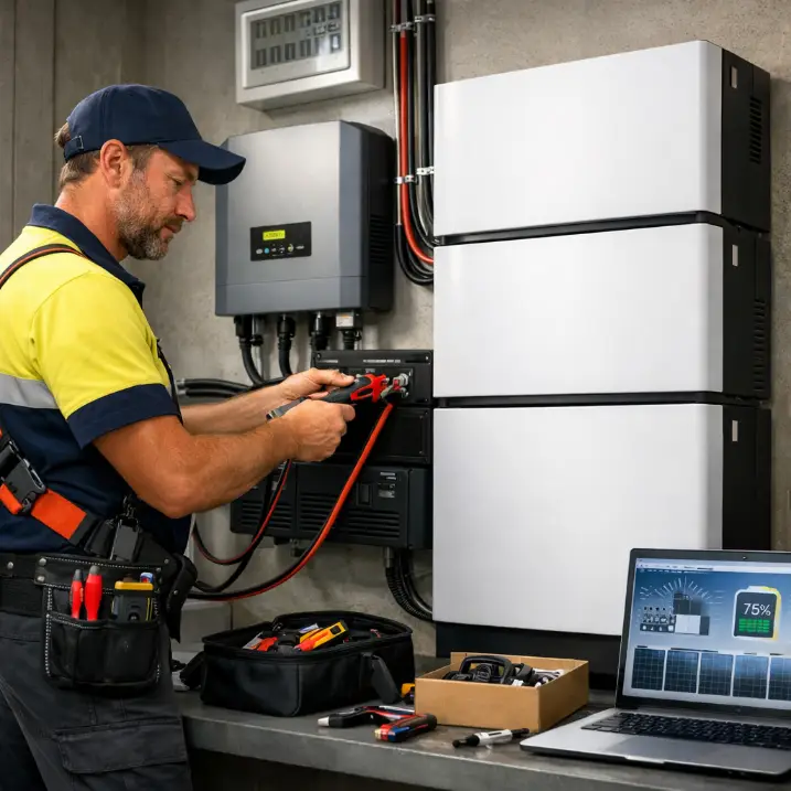 Solar Battery Installation